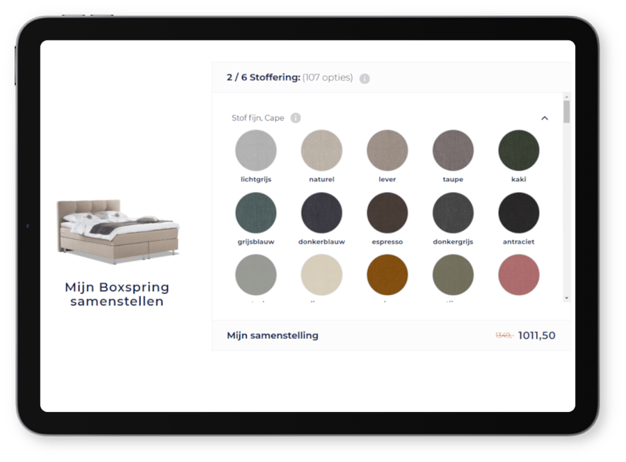 Produktkonfigurator screenshot