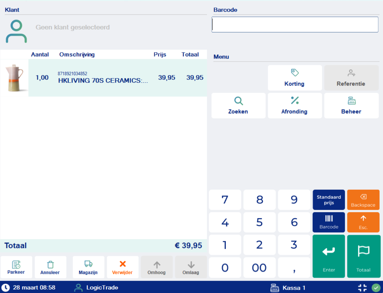 Kasse (POS) screenshot 1