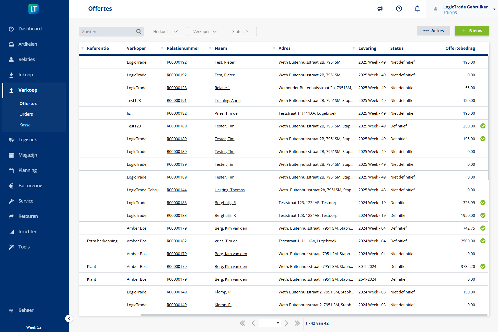 Angebotsverwaltung screenshot 1